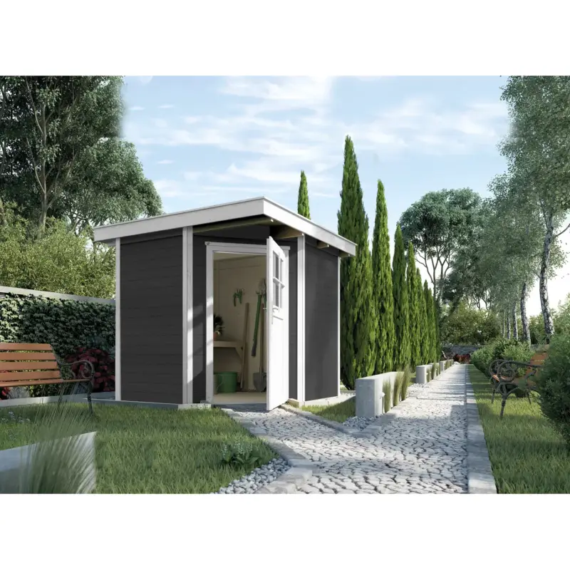 Weka Tuinhuis 229 - Antraciet - 235x239cm Professioneel