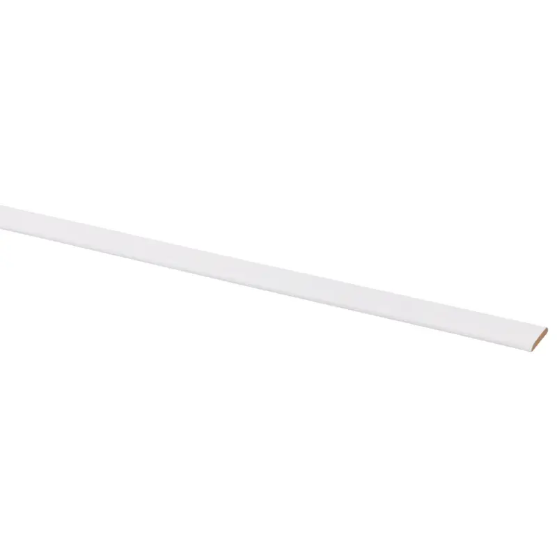 Afdeklijst MDF folie - 4x22mm - Wit - 260cm Exclusieve Aanbieding