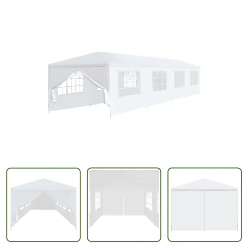 vidaXL Partytent 12x3x2.55m - UV- en waterbestendig - 8 zijpanelen Veilige Betaling