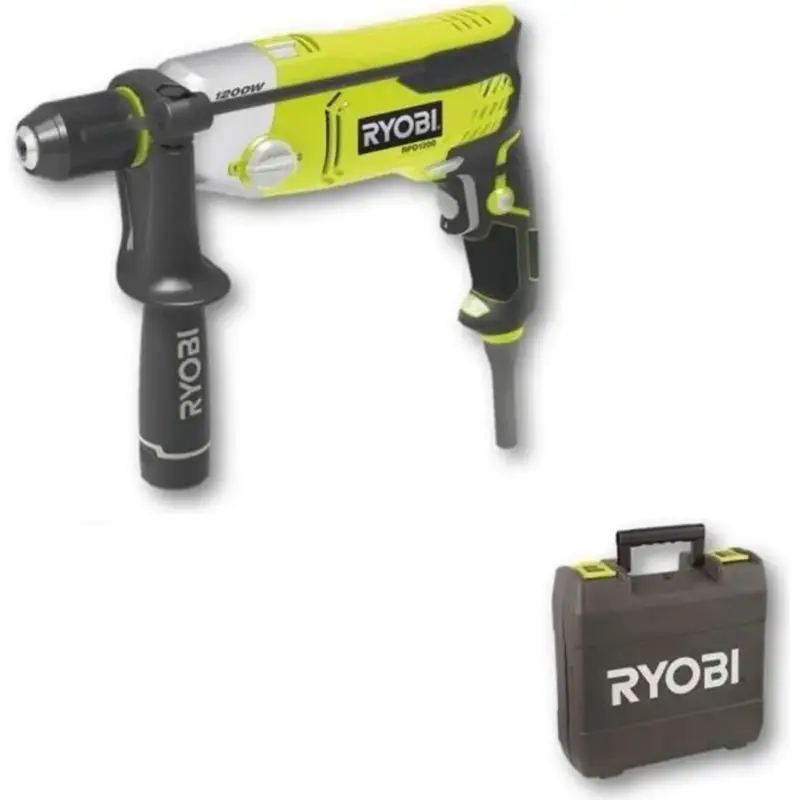 Aanbieding Ryobi Klopboormachine 1.200 W 1.2003.000 Cp/min 2 Snelheden Metalen Boorkop 13 Mm