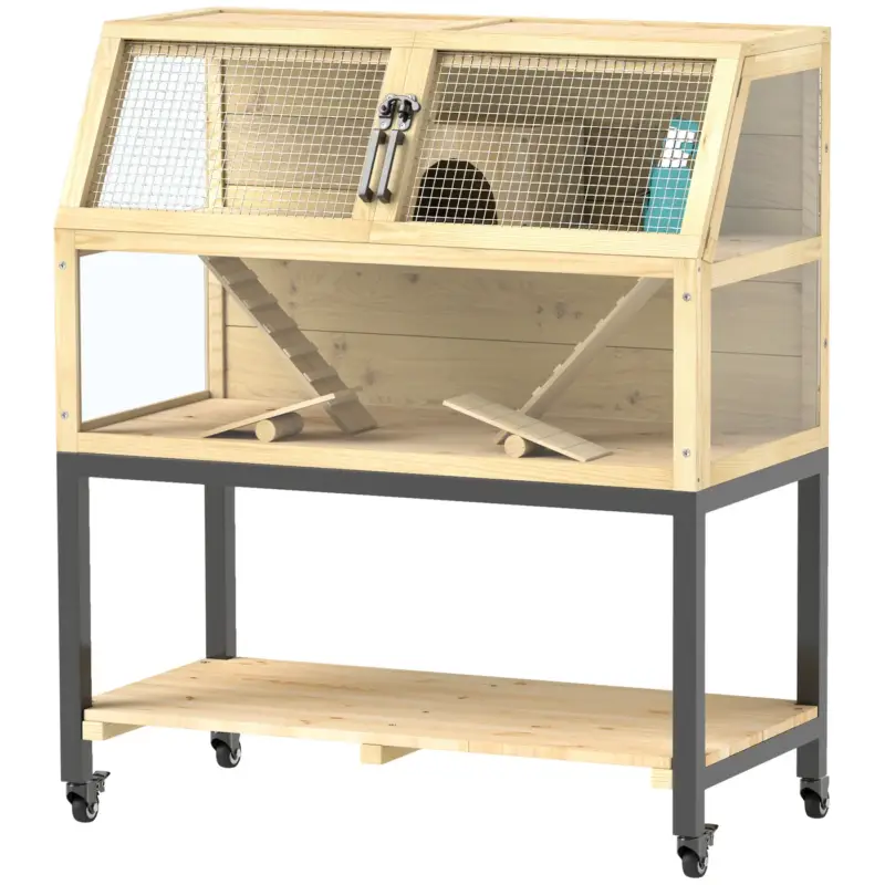 4goodz Hamsterkooi Van Hout 87x43x101 Cm Knaagdierkooi Superprijs
