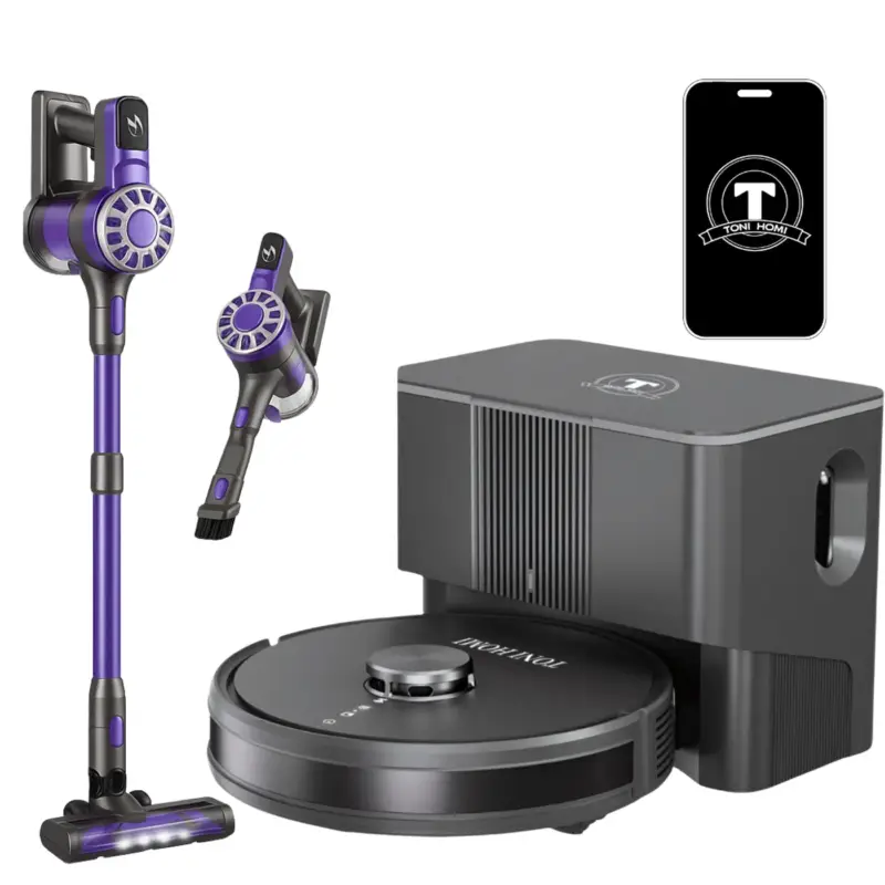 Tonihomi® Q8 Robotstofzuiger En Steelstofzuiger Combi - Robotstofzuiger Met Dweilfunctie In De Mode
