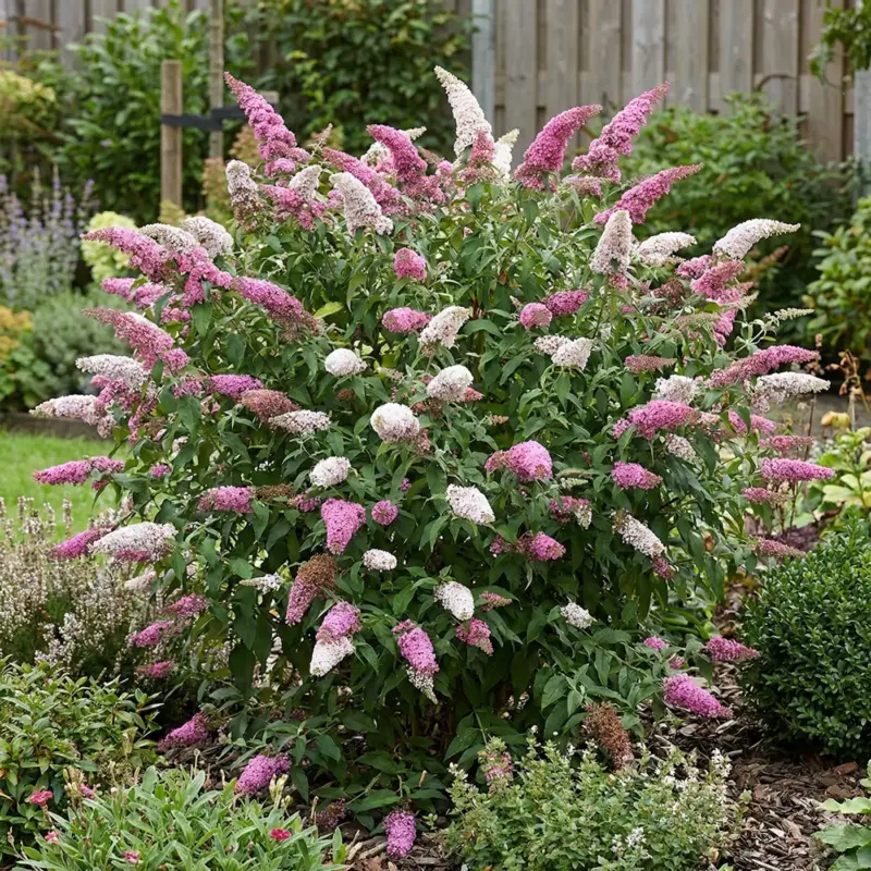 Ambachtelijk Buddleja Davidii Duo Pink White - Vlinderstruik - Winterhard - 30-40 Cm Hoog - Pot 17 Cm