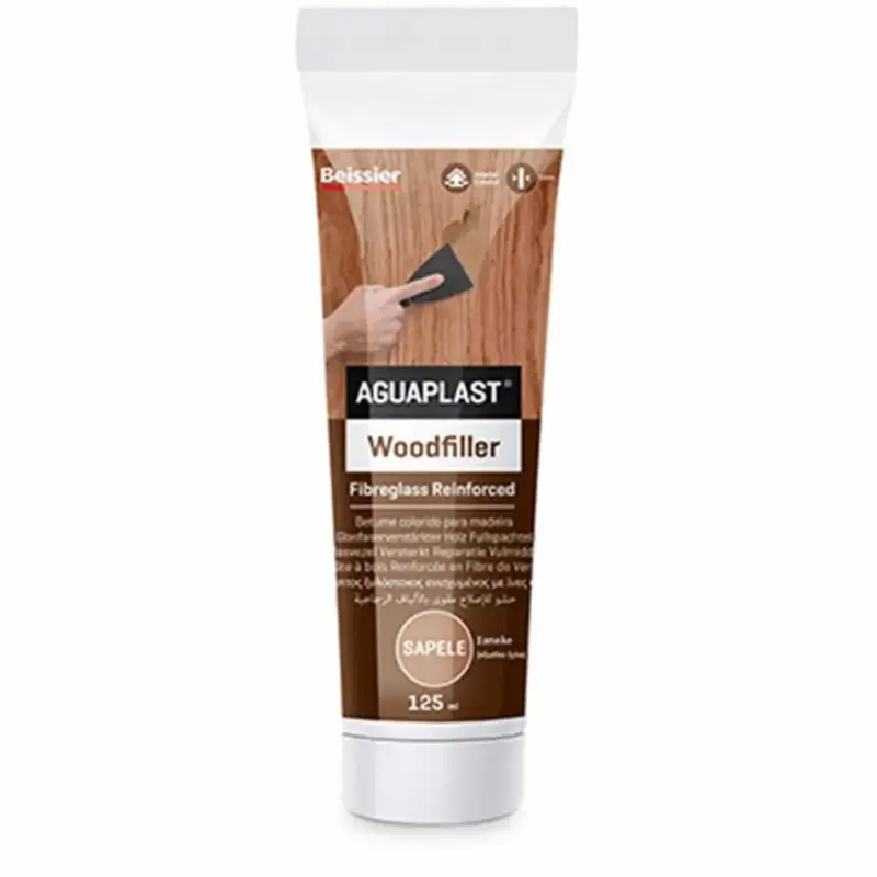 Aguaplast Woodfiller (Kneedbaar Hout) Rood Merantie (125ml) Populair