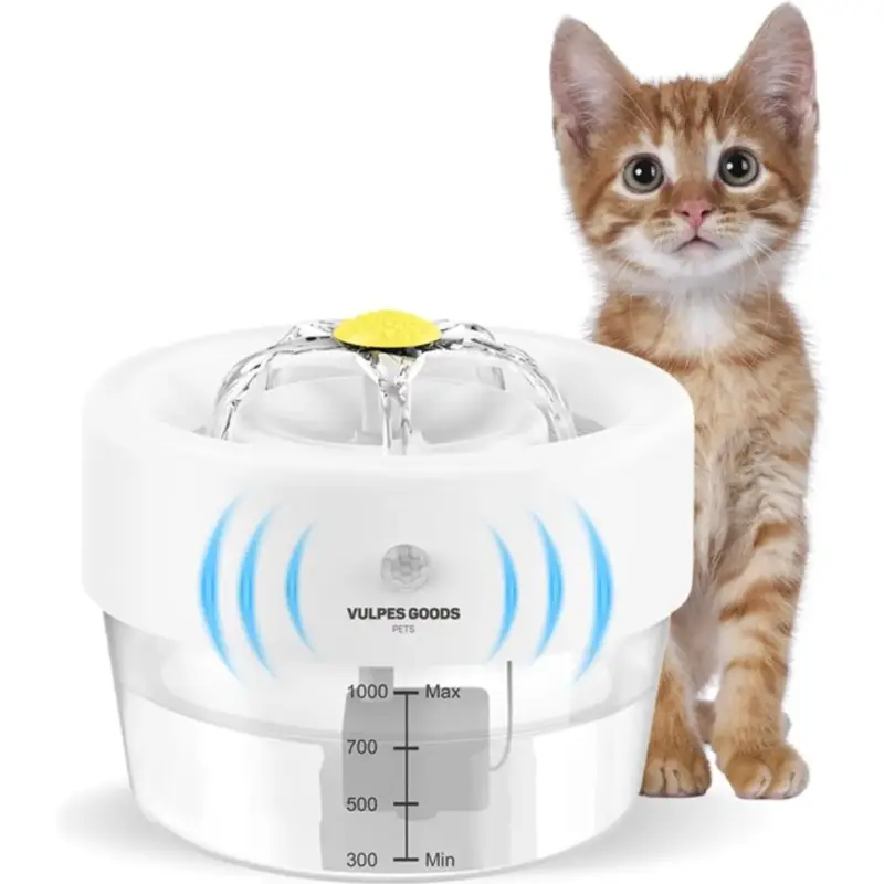 Vulpes Goods - Drinkfontein kat/hond - Oplaadbaar en Draadloos - Met sensor - Stil Seizoensaanbieding