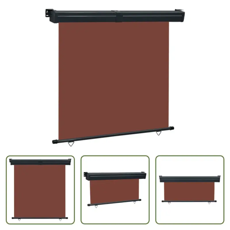 vidaXL Zonnescherm Verticale Luifel - 170 x 250 cm - Bruin Must-Have