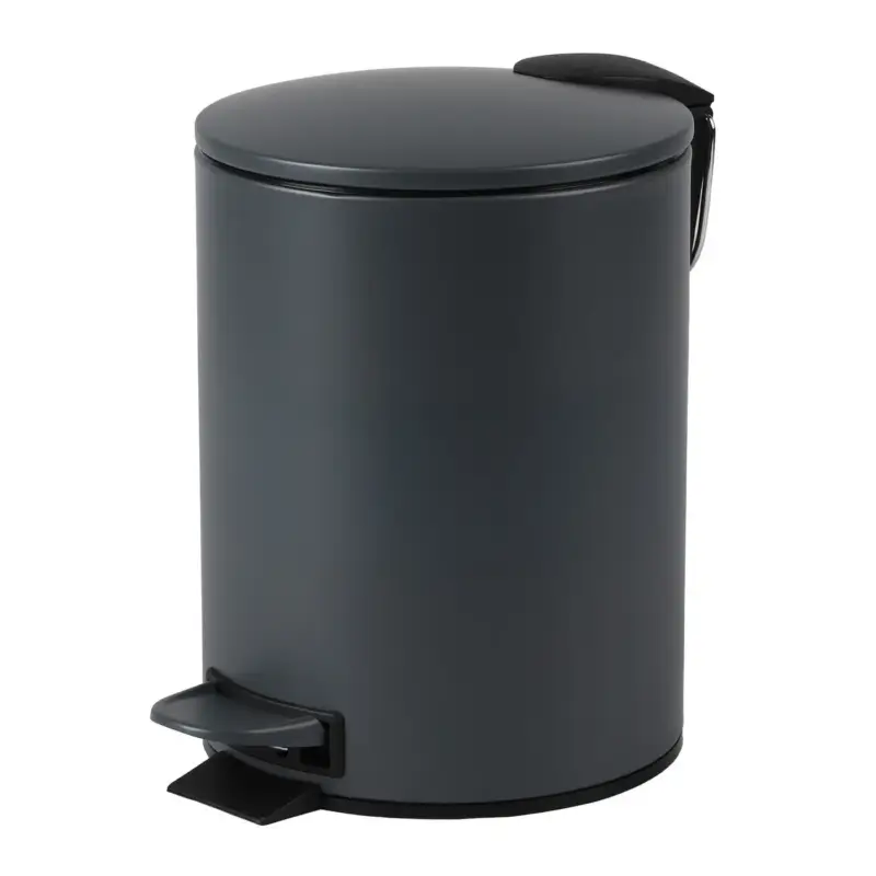 Urban Living Pedaalemmer Toulon - Antraciet - 3l - Metaal - 23 Cm Lage Prijs