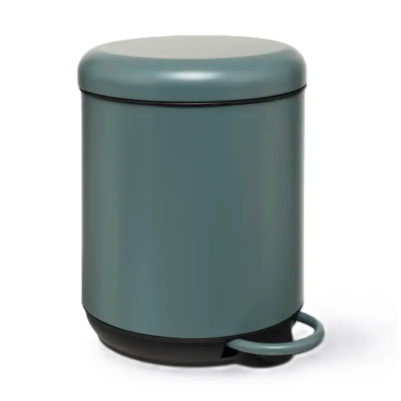 5five Prullenbak/pedaalemmer - Metaal/kunststof - 5l - Groen Lage Prijs