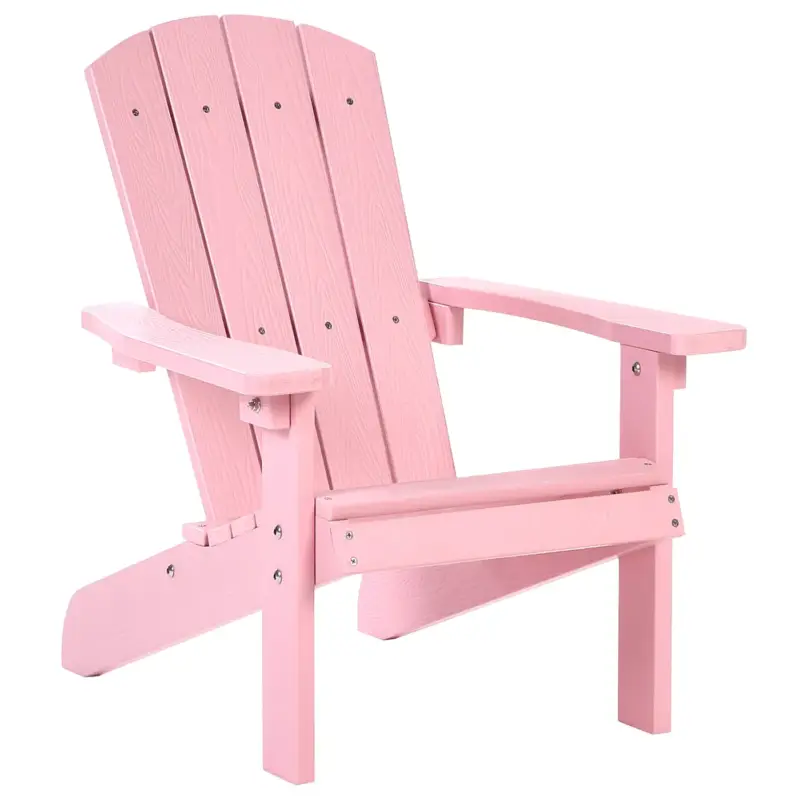 Beliani Kinderstoel Adirondack Roze 50x40x64 Cm Direct Beschikbaar
