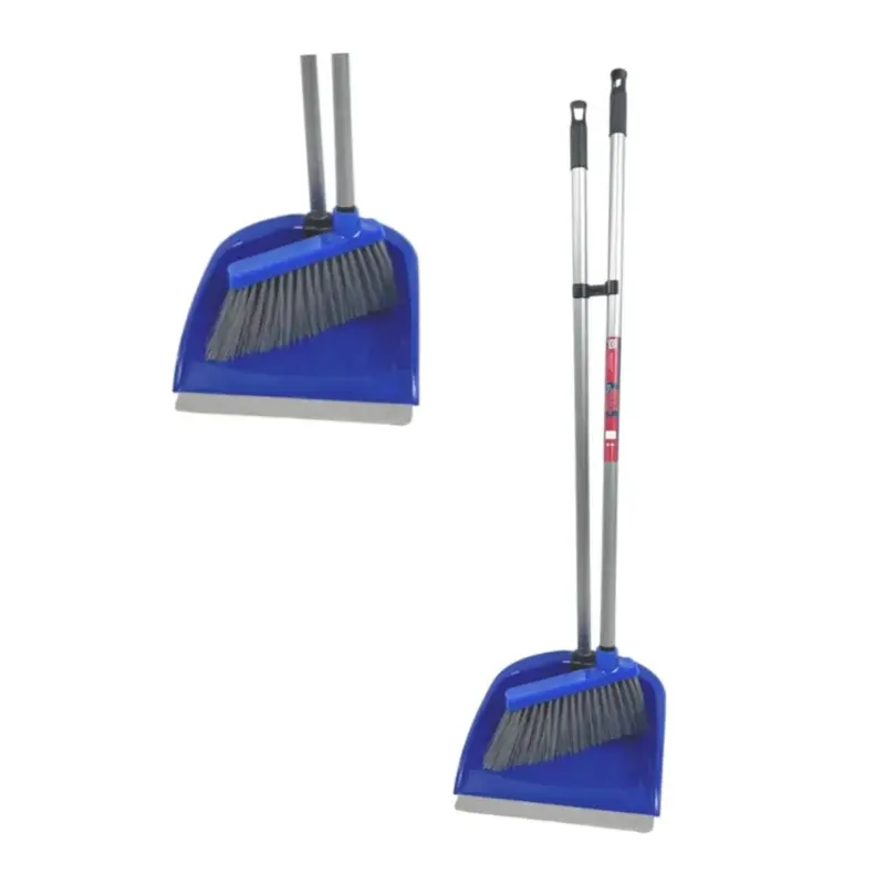 Synx Tools Stoffer en Blik met lange steel Bluemotion - 80 cm -binnenbezem - Blauw Uitverkoop