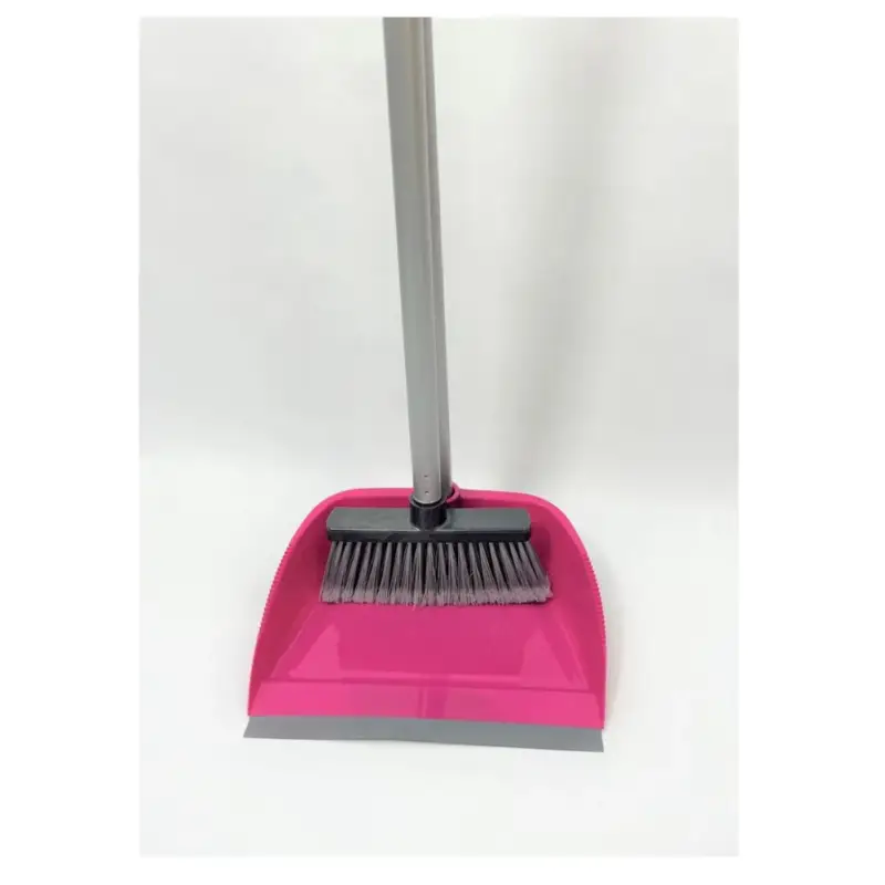 Synx Tools Stoffer en Blik Maria Paars- Bezem / Veger en blik met lange steel 76 cm Gratis Retour