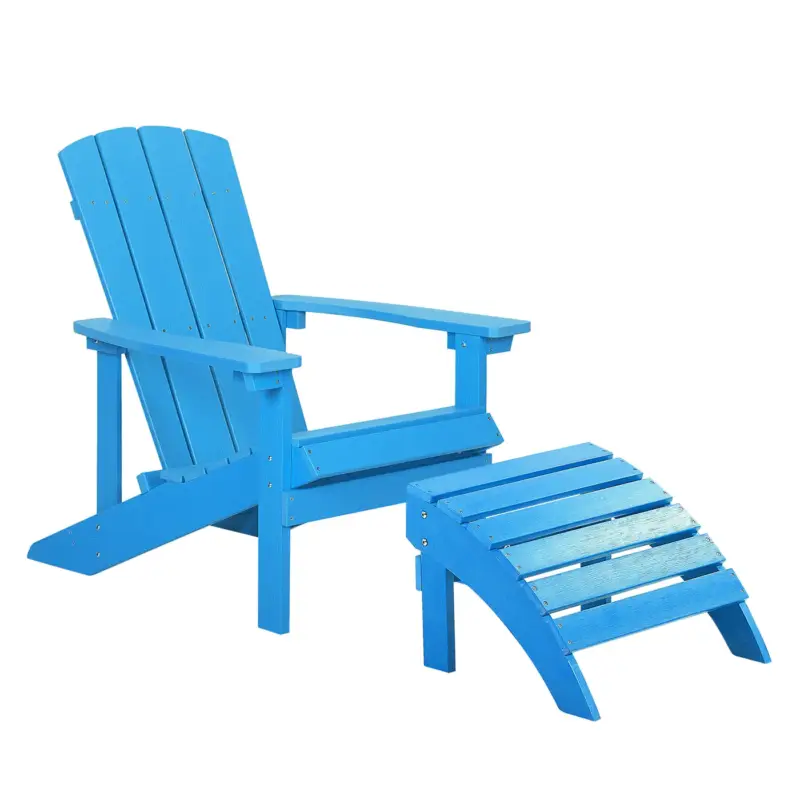 Beliani Tuinstoel Adirondack Blauw 88x75x88 Cm Bestseller