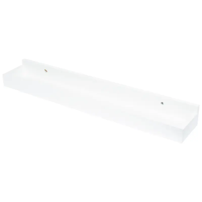 Wereldwijde Verzending Duraline wandplank verdiept wit gelakt 60x6x10cm