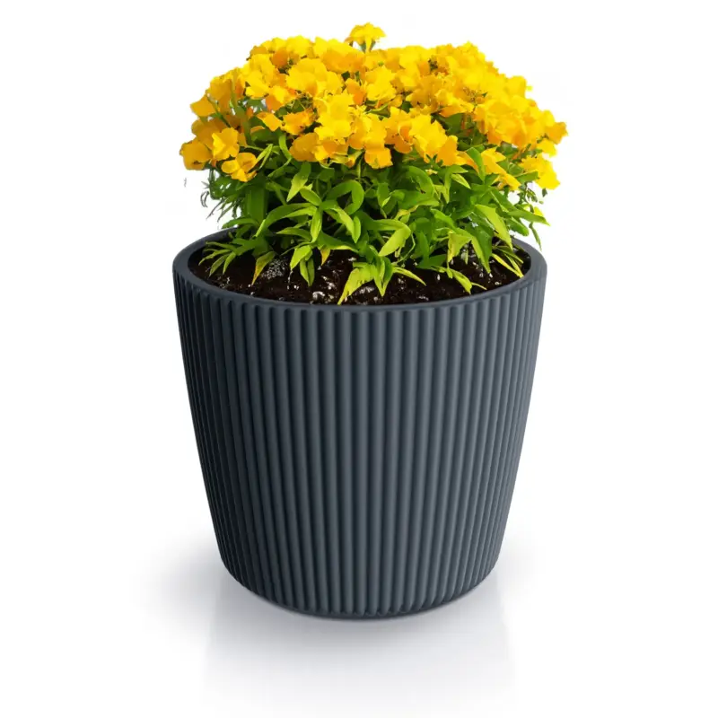 Weekendaanbieding Prosperplast Plantenpot Buckingham - Antraciet - D17 Cm