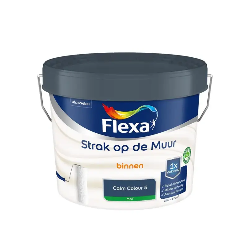 Voordeelprijs Flexa - Strak Op De Muur Binnen Mat - Calm Colour 5 - Meng - 2.5 L
