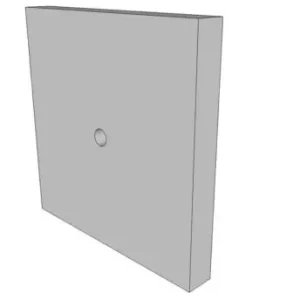 Ankerplaat 100 x 100 x 15 cm met gat Nieuwe Collectie