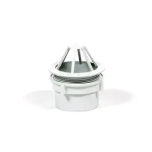 Uitloop 100 mm met wartel wit Beperkte Voorraad