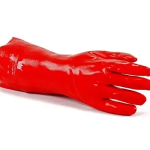 Bestseller Handschoenen PVC donkerrood 45 cm