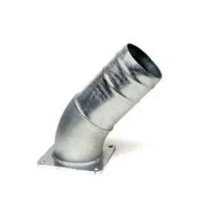 4″ bocht 45° + vierkantflens (P) Dagaanbieding