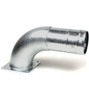 5″ bocht 90° + vierkantflens (P) Fabrieksprijs